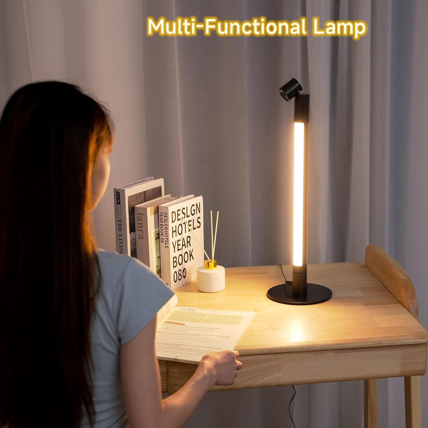Lemohome Floor Lamp, New Bluetooth Rotatable RGB Warm White 3 Section w/ Remote APP Spotlight