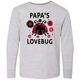 thumbnail image 3 of Inktastic Valentine's Day Papa's Lovebug Long Sleeve Youth T-Shirt, 3 of 5