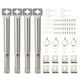 thumbnail image 1 of Quemador de tubo recto Zhivalor para parrilla de gas acero inoxidable ajustable universal 4 unidades plateado, 1 of 5