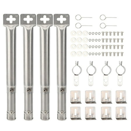 

BBQ Gas Grill Replacement Stainless Steel Pipe Tube Burner 4-Pack