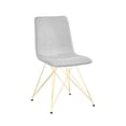 thumbnail image 1 of SILLA TALEN VELVET GRIS PATAS GOLD, 1 of 3