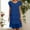 Blue, variant on Women's Flowy Chiffon Tiered Midi Dress Elegant Summer Layered Dress Short Sleeve Casual Tea Length Formal Occasion