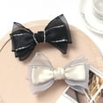 thumbnail image 4 of 2pcs Bow Hair Clips Girls Rhinestone Hairpins Small Bows Clips Women Hair Barrettes, 4 of 8