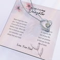 thumbnail image 4 of Daughter - Never Forget Forever Love Necklace Gift For Daughter, Gift From Dad, Daughter Gift, Daughter Necklace, Daughter Gift Idea, Father Daughter Gift, Birthday Gift, 4 of 10