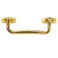 thumbnail image 1 of 2pcs Leather Case, Cosmetic Case, Plastic Square Handle, Aluminum Case Imitation Gold Gift Box Handle, Luggage, Small H, 1 of 6