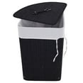thumbnail image 3 of Barara King Laundry Hamper, Laundry Basket,Mesh Laundry Bags,Corner Bamboo Hamper Laundry Basket-Black, 3 of 8