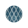 thumbnail image 3 of Unique Loom Starlight Collection Area Rug - Canopus (4' 1" Round Navy Blue/Beige), 3 of 10