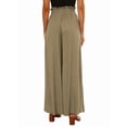 thumbnail image 3 of Pantalones Casuales de Cintura Alta para Mujer, de Color Liso, Largos y Anchos, con Bolsillos, para y Otoño. Cian XL, 3 of 7