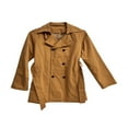 thumbnail image 2 of Trench-Coat Long à Double Boutonnage pour Femmes, Veste Classique à Col Rabattu, Coupe-Vent avec Ceinture, 2 of 6