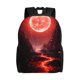 thumbnail image 1 of Balery Red Moon Lava Mochila - Mochila Estilosa y Duradera para Laptop de 15 Pulgadas con Tela Oxford Impermeable, 1 of 8