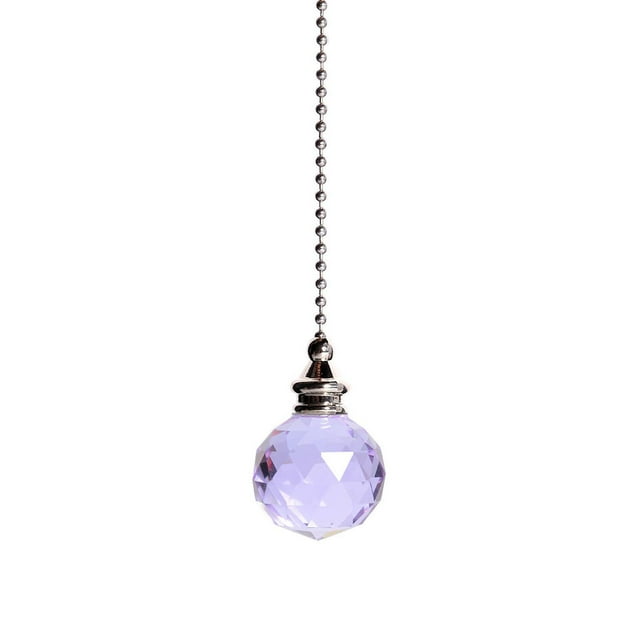Ceiling Fan Pull Chain Decorative Extension Clear Fan Pulls For Ceiling Light Lamp Fan Chain Extender Birds on A Wire Stained Glass Window Cling Icicles Decorations Large Garland