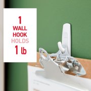 Command Small Utility Hooks, White, Damage Free Organizing, 24 Hooks and 28 Command Strips