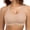 Khaki, variant on Womens Y Back Padded Sports Bra Strappy U Neck Butter Soft Low Impact Workout Bras Yoga Pilates Walking Beige L