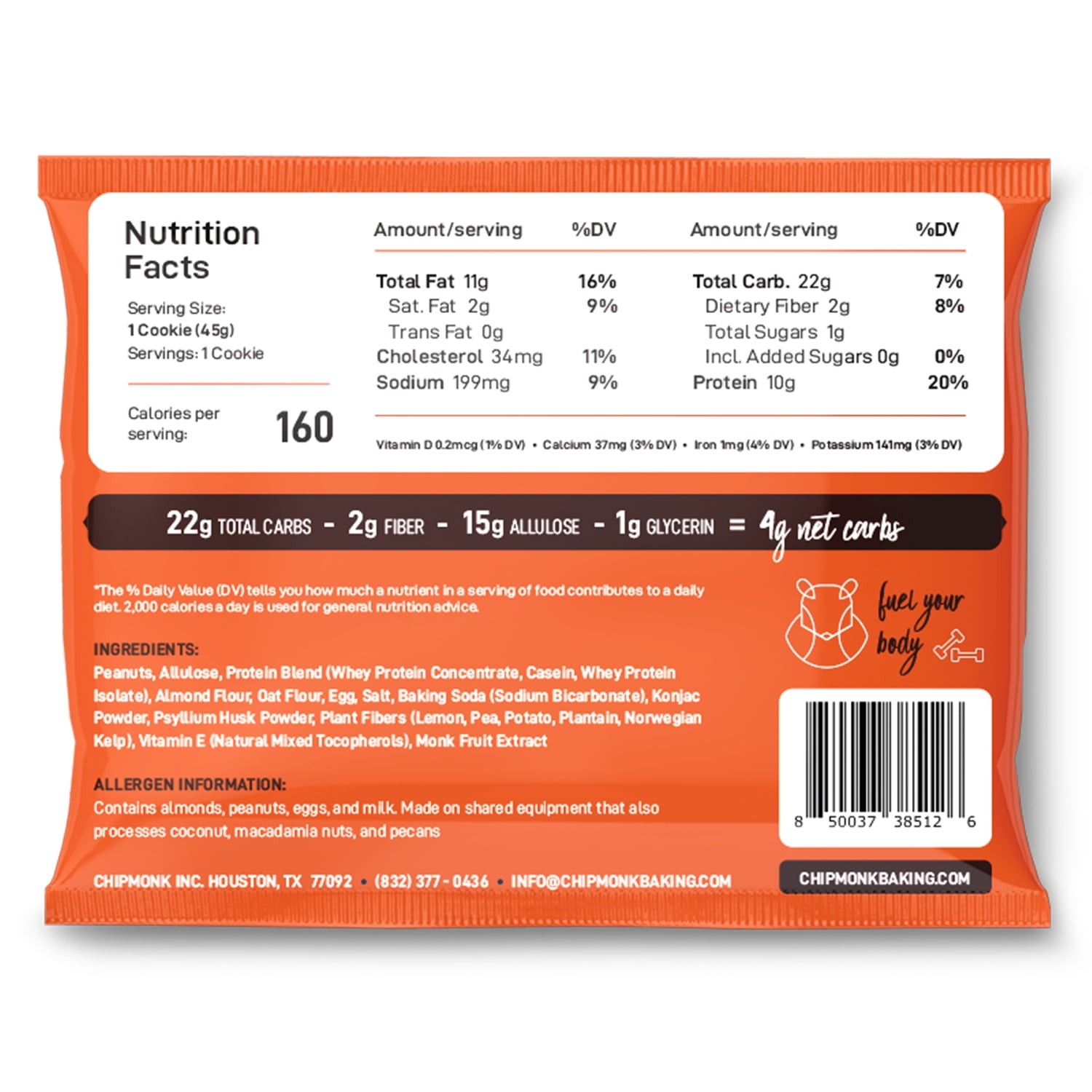 ChipMonk Baking, Variety Pack High Protein Cookies - Low Carb Diet Friendly Gym Snack, Meal Replacement Cookie, Gluten-Free, Healthy Low Sugar Sweet Snack - Balanced Nutrition Baked Dessert for Energy