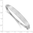 thumbnail image 2 of 14K White Gold Satin Finish Graduated Hinged Bangle (7 X 8) Made In Italy db673w, 2 of 5