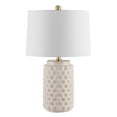 thumbnail image 2 of Safavieh Weldon 22.5 in. Textured Ceramic Table Lamp, Ivory, 2 of 4