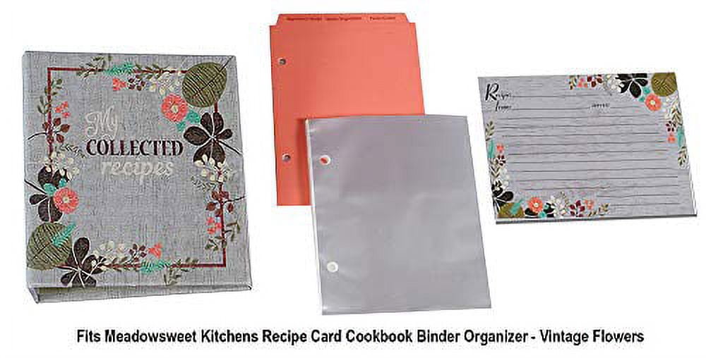 plastic recipe card sleeves Recipe Card Protectors, 100 Pack 4 x 6 inch Pockets, Clear Plastic Card Sleeves, Clear Covers Fit in Recipe Box, Protect Your Recipes from Kitchen