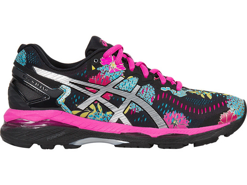 asics floral running shoes