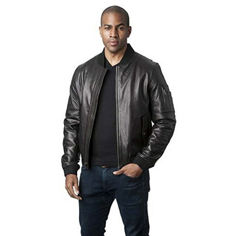 Mason & Cooper - Mason & Cooper Avery Leather Flight Jacket - Walmart ...