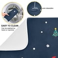 thumbnail image 2 of Yayeee Dish Drying Mat for Kitchen Counter 16"x18" Microfiber Absorbent Pad, Christmas Whimsy, 2 of 7