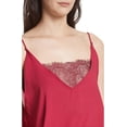thumbnail image 2 of Free People Womens Lace Inset Cami Tank Top, Pink, Small, 2 of 3