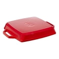 thumbnail image 2 of STAUB Poêles-Grils 28 cm / 11 Pouces Poêle Carrée en Fonte, Cerise, 2 of 2