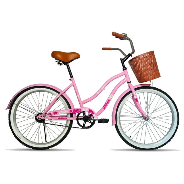 Bicicleta Black Panther Beach Cruiser R26 Equipada Rosa