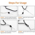 thumbnail image 3 of Cord Locks Silicone String Toggles for Elastic Band Adjuster Anti Glissement String Stopper Réglable Boucle de Cordon (500), 3 of 7