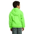 thumbnail image 2 of Port & Co Teen Unisex Regular Plain Long Sleeves Sweatshirt Neon Green Medium, 2 of 6