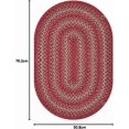 thumbnail image 2 of Oval Jute Braided Rug - All Natural Fiber 20" x 30" Area Rug, Made with Natural Jute Twine - A Reversible Rug for Rustic Home Décor - Homespice Apple Pie Oval Jute Rug 20" x 30", 2 of 8