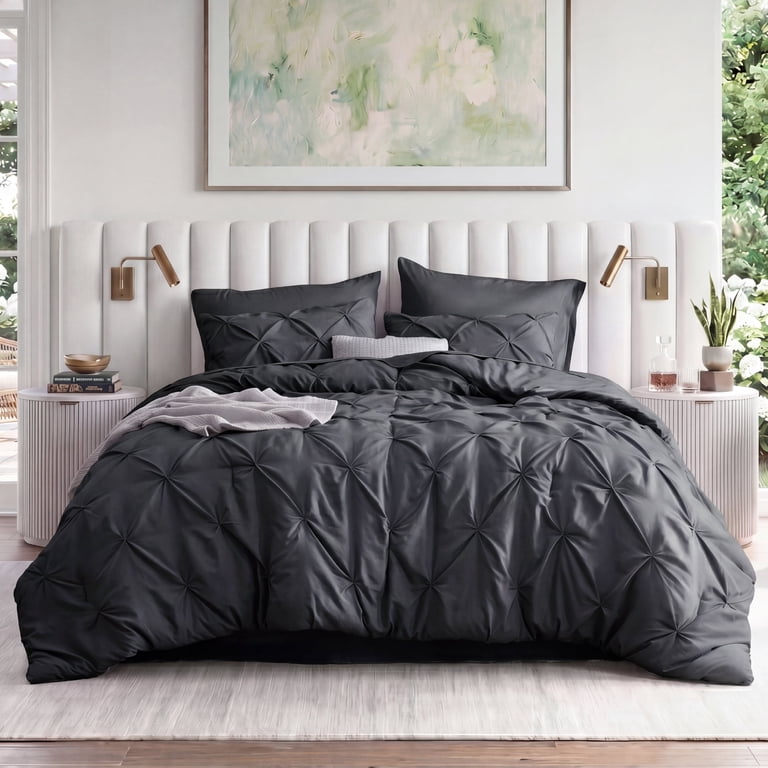 U by Bedsure Queen Pinch Pleat Comforter Set, 7-Piece photo 3