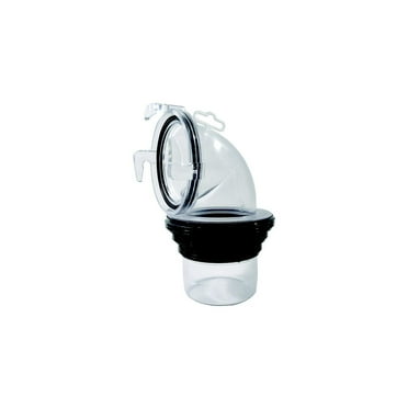Valterra EZ Coupler F02-3112CLBK 90 Degree Bay RV Sewer Connection Fitting, Clear and Black, 0.92 lb