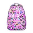 thumbnail image 1 of Polka Leopard Backpack Cheetah Print, Cute Animal Pattern Classic Fashion School Bag for Students, 1 of 6