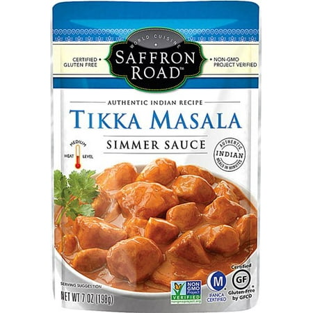 Saffron Road Gluten Free Simmer Sauce, Tikka Masala, 7
