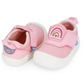 thumbnail image 2 of JAN & JUL Girls' Easy-On Toddler Shoes with Flexible Soles for Summer (Pink Rainbow, Size 8 Toddler), 2 of 8