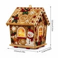 thumbnail image 2 of Gingerbread House Christmas Decoration, Diy 3D Diamond Painting Miniature House Kit, Hanging Christmas Ornament for Holiday Home Decor, 2 of 3