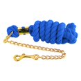 thumbnail image 1 of Cuerda De Guía De Caballo De Algodón Trenzado Con Accesorios De Cadena Azul 3 Metros Sunnimix Cuerda con Cadena, 1 of 7