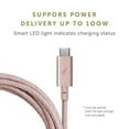 thumbnail image 2 of Native Union Belt Cable Pro - 100W USB Type C - 8ft Ultra-Strong Charging Cable for Laptop (Rose), 2 of 8