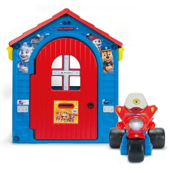 Set Casita y Trimoto Eléctrica Paw Patrol Licencia