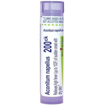 Boiron Aconitum Napellus, 200CK, Fever Relief, Approx 80 Pellets