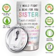 thumbnail image 4 of Sister Gifts from Sister - Unique Birthday Gift for Soul Sister - Sister in Law Gifts to My Bestie Valentines Gifts - Little Sister Gifts from Big Sister - Stainless Steel Tumbler Gifts for Sisters, 4 of 6