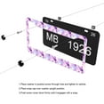 thumbnail image 5 of Pink Dragonfly License Plate Frames for Women Men Car Plate Holder Cover Metal Tag Aluminum Car Accessories Front Rear Plate Decor, 5 of 6