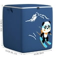 thumbnail image 3 of Vaidha Oversized Clothes Quilts Storage Bag Wardrobe Sorting Storage Box Portable Storage Bag Zipper Cup Storage Bag, 3 of 8
