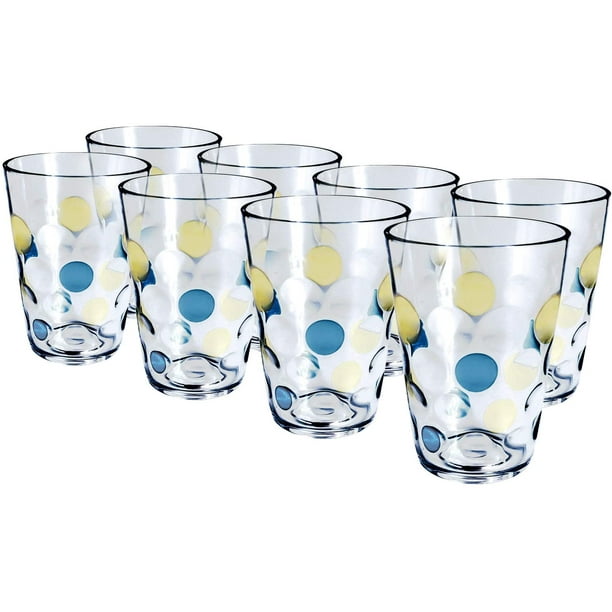 Plastic Water Tumblers, 12ounce Acrylic BreakResistant Drinking