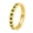 Gold Green Stone, variant on Women's Men's Stainless Steel Multi-color Cubic Zirconia inlay Skinny Wedding Ring Silver Purple Stone Size 10