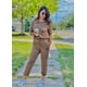 thumbnail image 4 of Conjunto de Jogger para Mujer PRETTYGARDEN Manga Larga XL Caqui Oscuro, 4 of 4