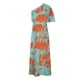 thumbnail image 4 of Vestido de verano para mujer, holgado, con un solo hombro, estampado, con media abertura y mangas cortas., 4 of 5