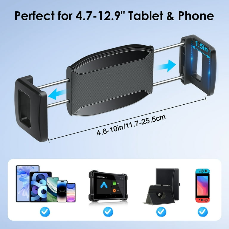 Adjustable Cell Phone Stand, TSV Phone Stand for Desk, Heavy Duty Phone Holder Cradle, Multi-Purpose Desktop Phone Stand Fit for iPhone, All Smartphones