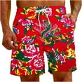 thumbnail image 5 of Vivianyo HD Hanes Men's Athletic Shorts Drawstring Floral Print Shorts Special Beer Festival Beach Casual Trouser Lightweight Sports Running Shorts with Pockets, 5 of 6