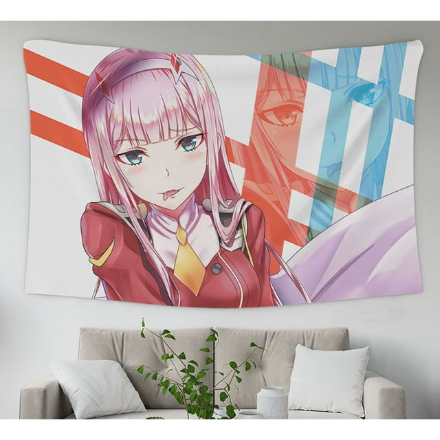 Tapestry Darlings In The Franxx, manga de anime, 145 x 100 cm, poliéster
